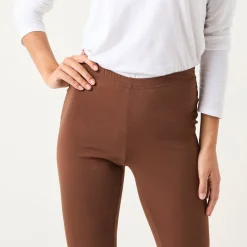 Effen bootcut legging, elastische taille