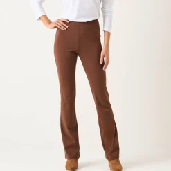 Effen bootcut legging, elastische taille