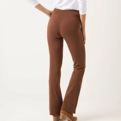 Effen bootcut legging, elastische taille