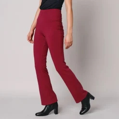 Effen bootcut legging, elastische taille
