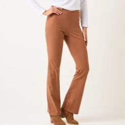 Effen bootcut legging, elastische taille