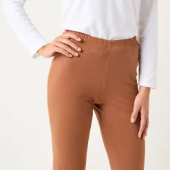 Effen bootcut legging, elastische taille
