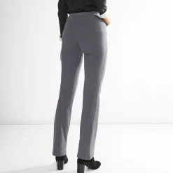 Effen bootcut legging, elastische taille