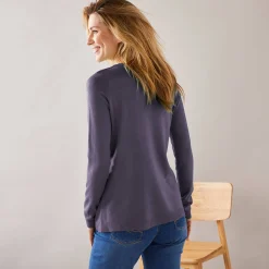 Effen cardigan met kasjmiertouch
