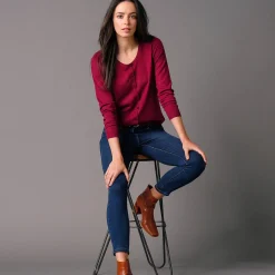 Effen cardigan met kasjmiertouch