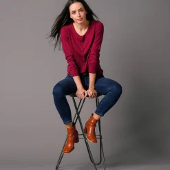 Effen cardigan met kasjmiertouch