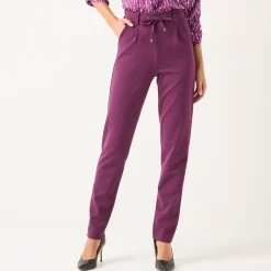 Effen chino broek, milanotricot