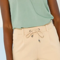 Effen chino broek, milanotricot