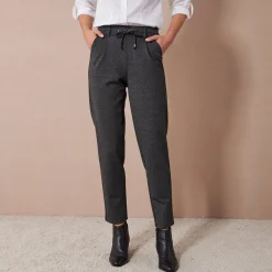 Effen chino broek, milanotricot
