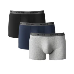 Effen, halflange shorty - set van 3