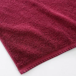 Effen handdoek 540g/m² luxe comfort met paardenstaartsteek