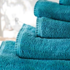 Effen handdoek 540g/m² luxe comfort met paardenstaartsteek