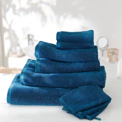 Effen handdoek 540g/m² luxe comfort met paardenstaartsteek