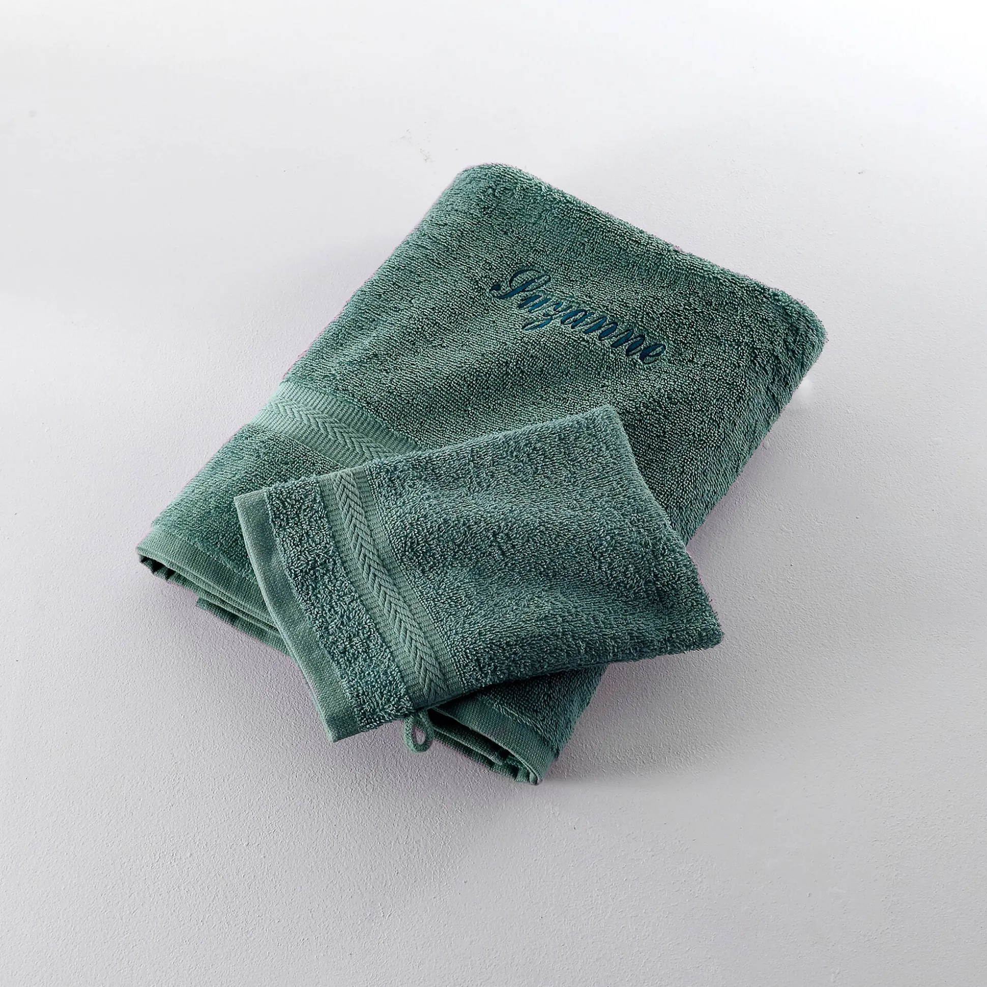 Effen handdoek, zacht comfort, personaliseerbaar