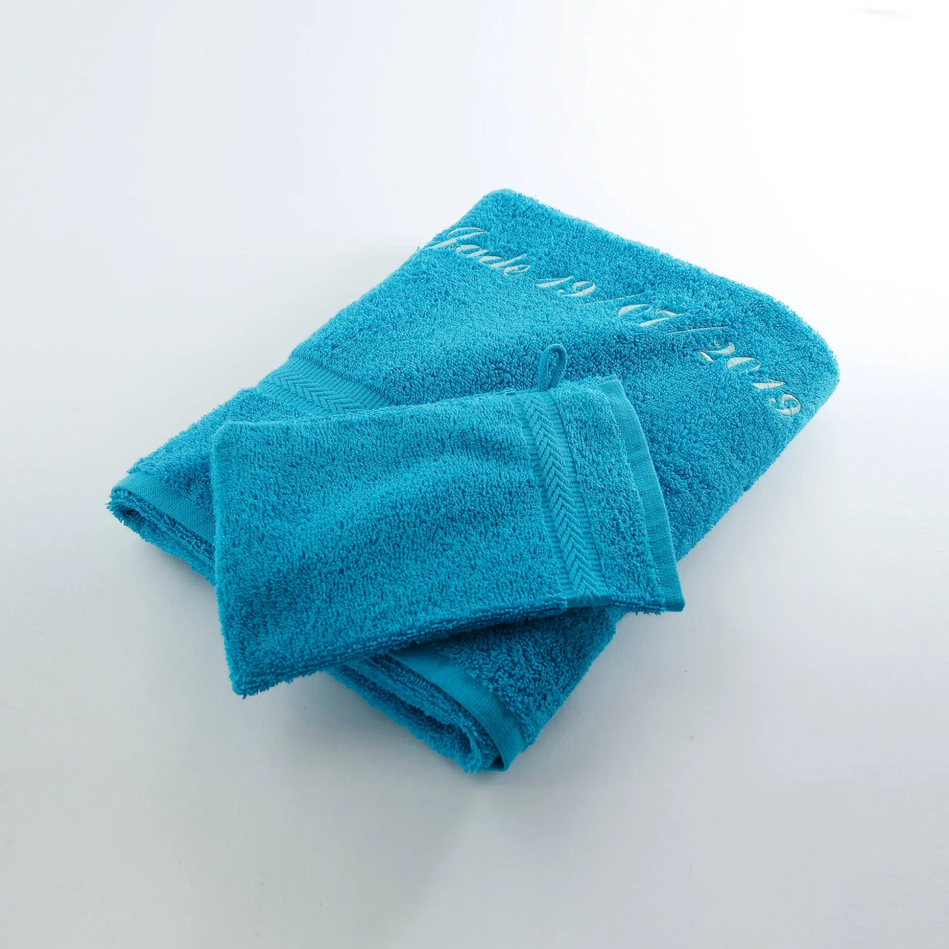 Effen handdoek, zacht comfort, personaliseerbaar