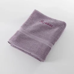Effen handdoek, zacht comfort, personaliseerbaar