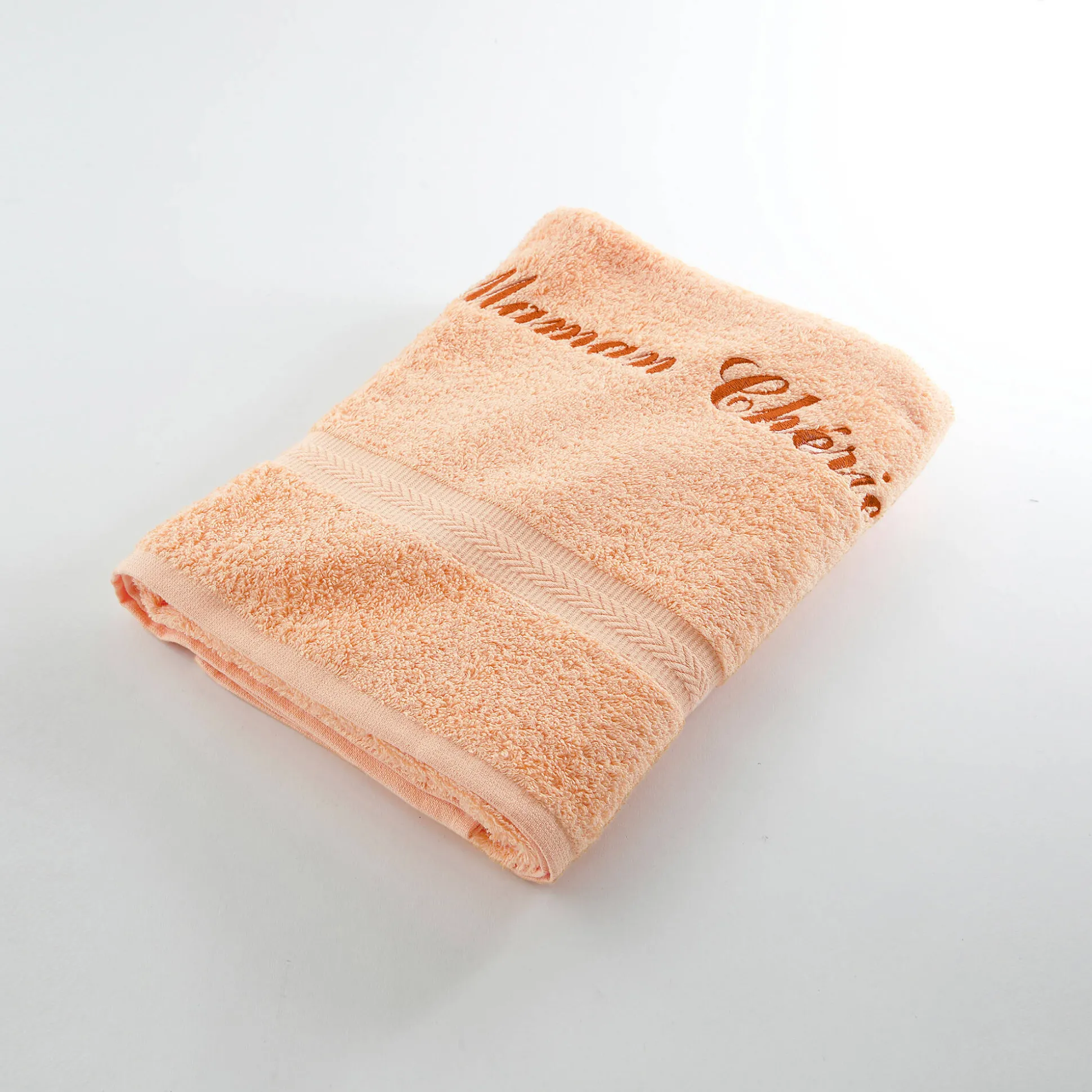 Effen handdoek, zacht comfort, personaliseerbaar