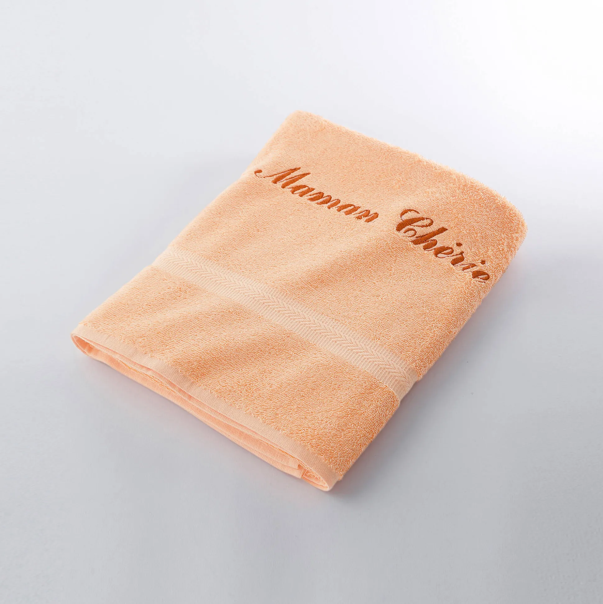 Effen handdoek, zacht comfort, personaliseerbaar