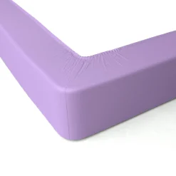 Effen hoeslaken in katoenbatist, hoeken van 40 cm