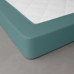 Effen hoeslaken in katoenbatist, hoeken van 40 cm