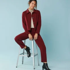 Effen korte blazer, kleine lengtes