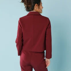 Effen korte blazer, kleine lengtes