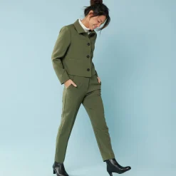 Effen korte blazer, kleine lengtes