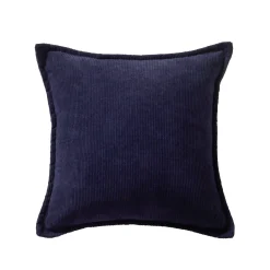 Effen kussen in ribvelours