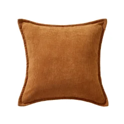 Effen kussen in ribvelours