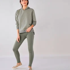 Effen legging met glanzende baan
