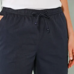Effen mom fit 7/8-broek, katoen