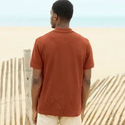 Effen polo in piquétricot met korte mouwen