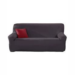 Effen rekbare hoes voor fauteuil en zitbank met armleuningen