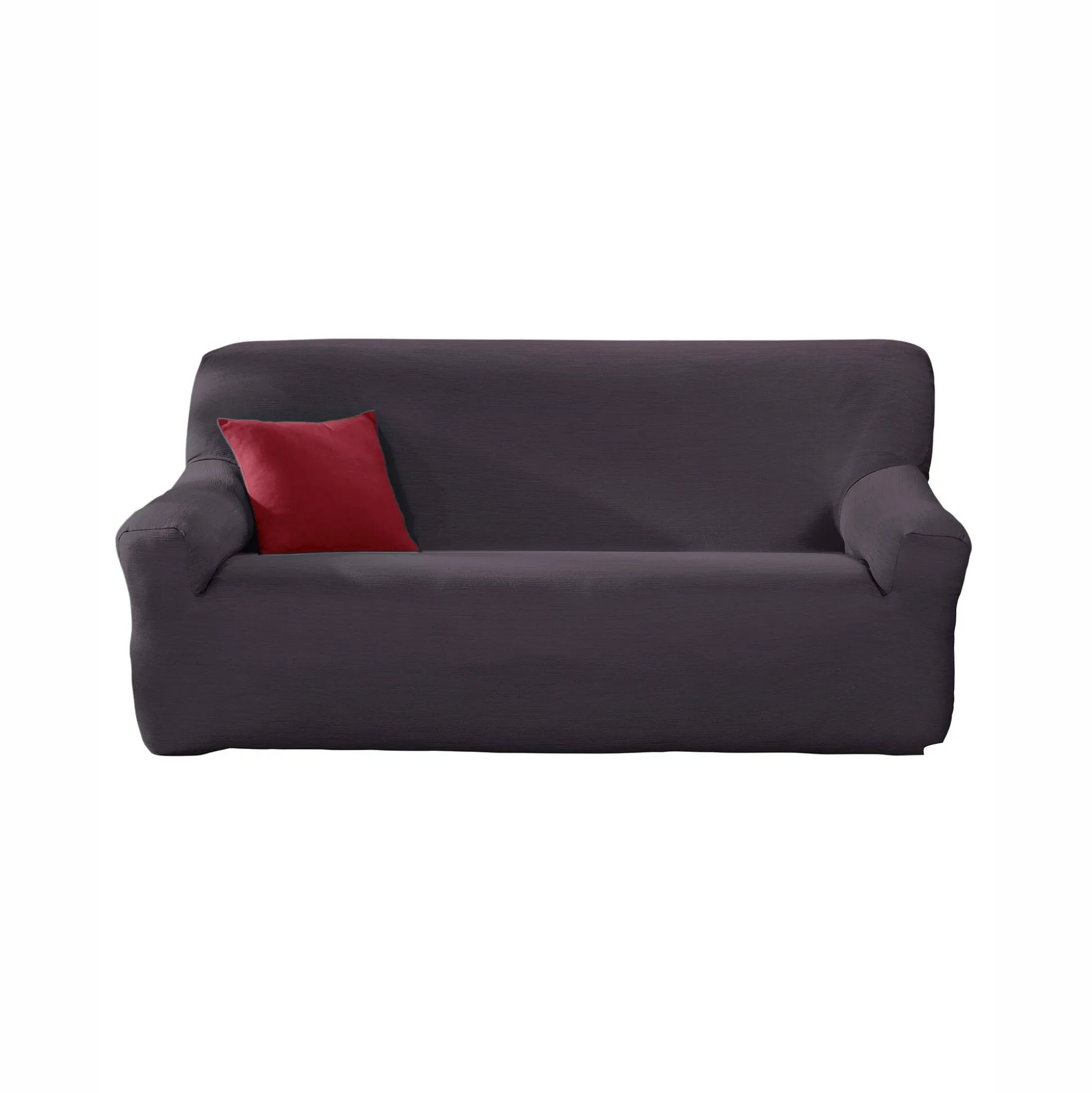 Effen rekbare hoes voor fauteuil en zitbank met armleuningen