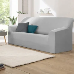 Effen rekbare hoes voor fauteuil en zitbank met armleuningen
