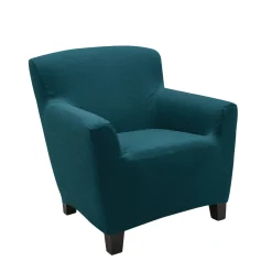 Effen rekbare hoes voor fauteuil en zitbank met armleuningen