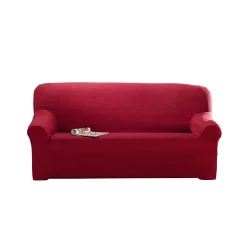 Effen rekbare hoes voor fauteuil en zitbank met armleuningen