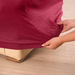 Effen rekbare hoes voor fauteuil en zitbank met armleuningen