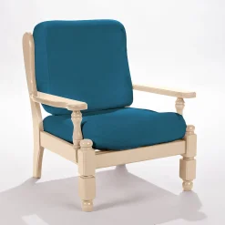 Effen, rekbare hoes voor rustieke fauteuil
