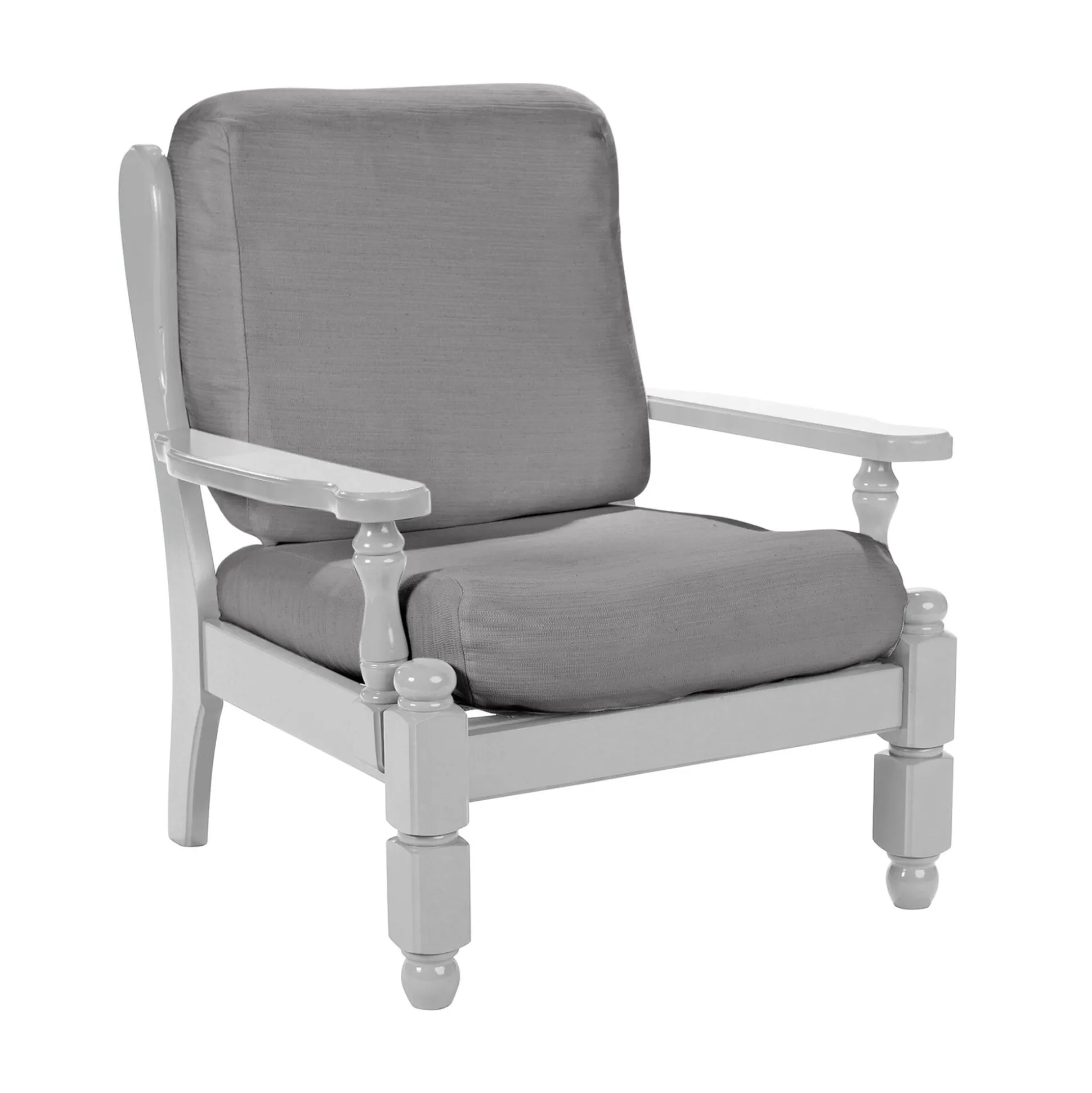 Effen, rekbare hoes voor rustieke fauteuil