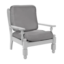 Effen, rekbare hoes voor rustieke fauteuil