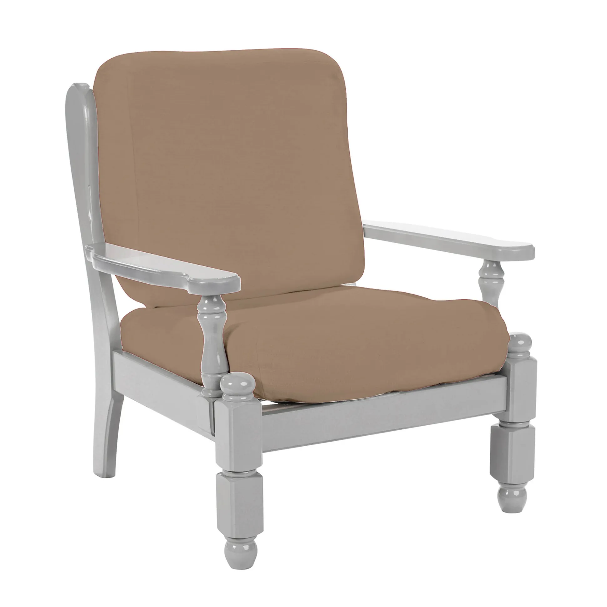 Effen, rekbare hoes voor rustieke fauteuil