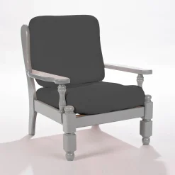 Effen, rekbare hoes voor rustieke fauteuil
