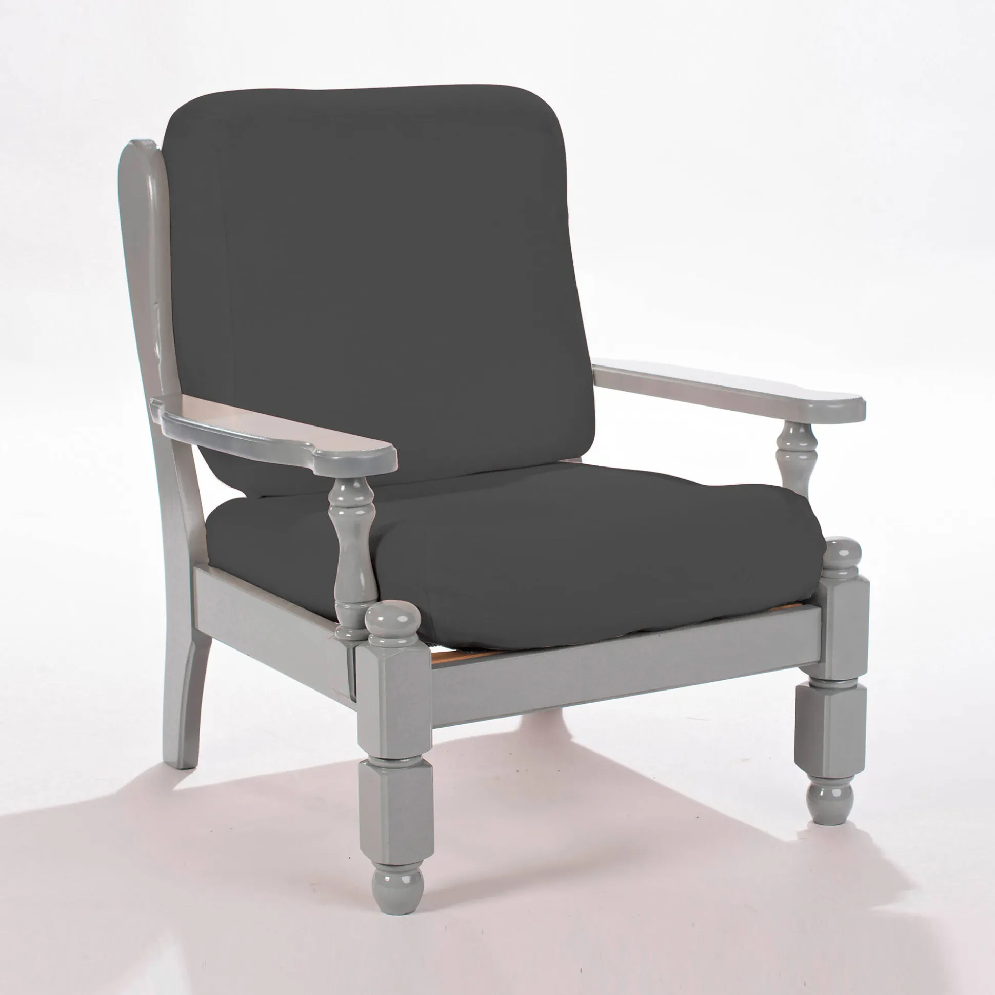 Effen, rekbare hoes voor rustieke fauteuil
