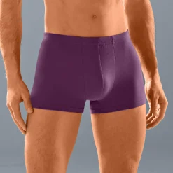 Effen shorty met elastische, overtrokken tailleband - set van 5