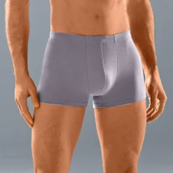 Effen shorty met elastische, overtrokken tailleband - set van 5
