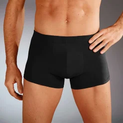 Effen shorty met elastische, overtrokken tailleband - set van 5
