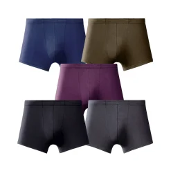 Effen shorty met elastische, overtrokken tailleband - set van 5