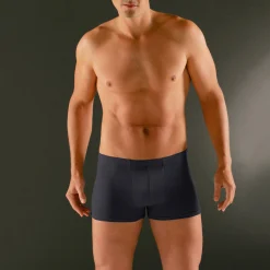 Effen shorty met elastische, overtrokken tailleband - set van 5