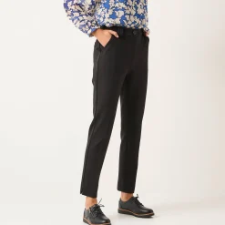 Effen slimbroek, milanotricot